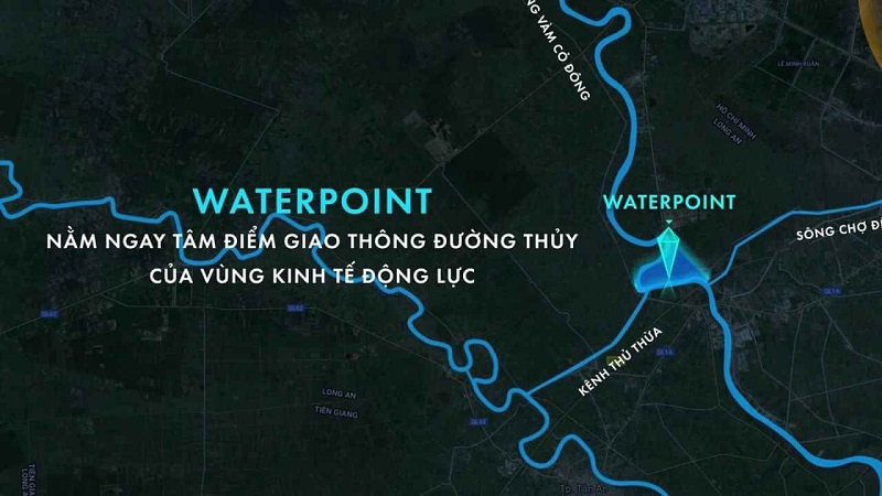 Vị trí của dự án WaterPoint Bến Lức, Long An